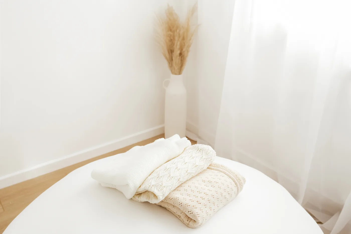 Michelle's quiet neutral home studio